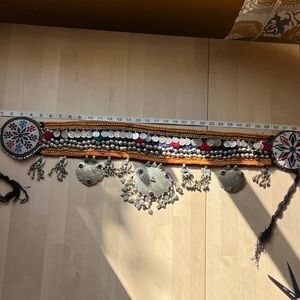 Vintage Bellydance Embellished Multicolor Waist Belt